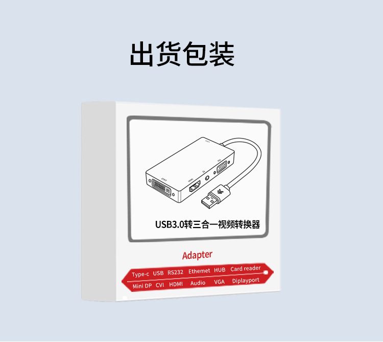 USB3.0转三合一视频转换器