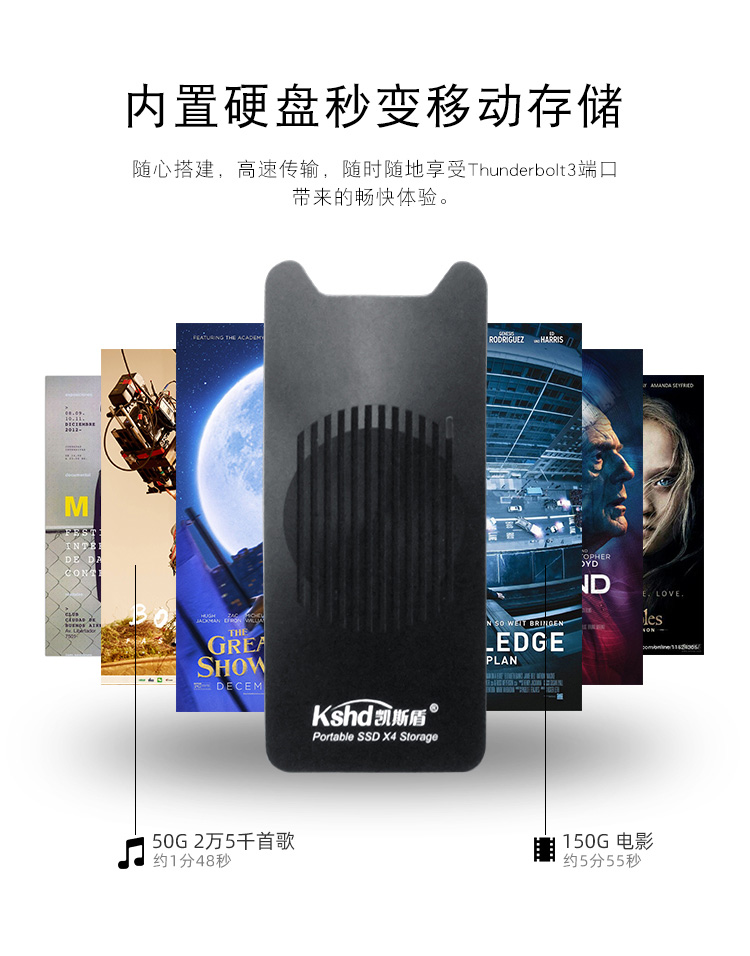 Thunderbolt3雷电3移动硬盘盒