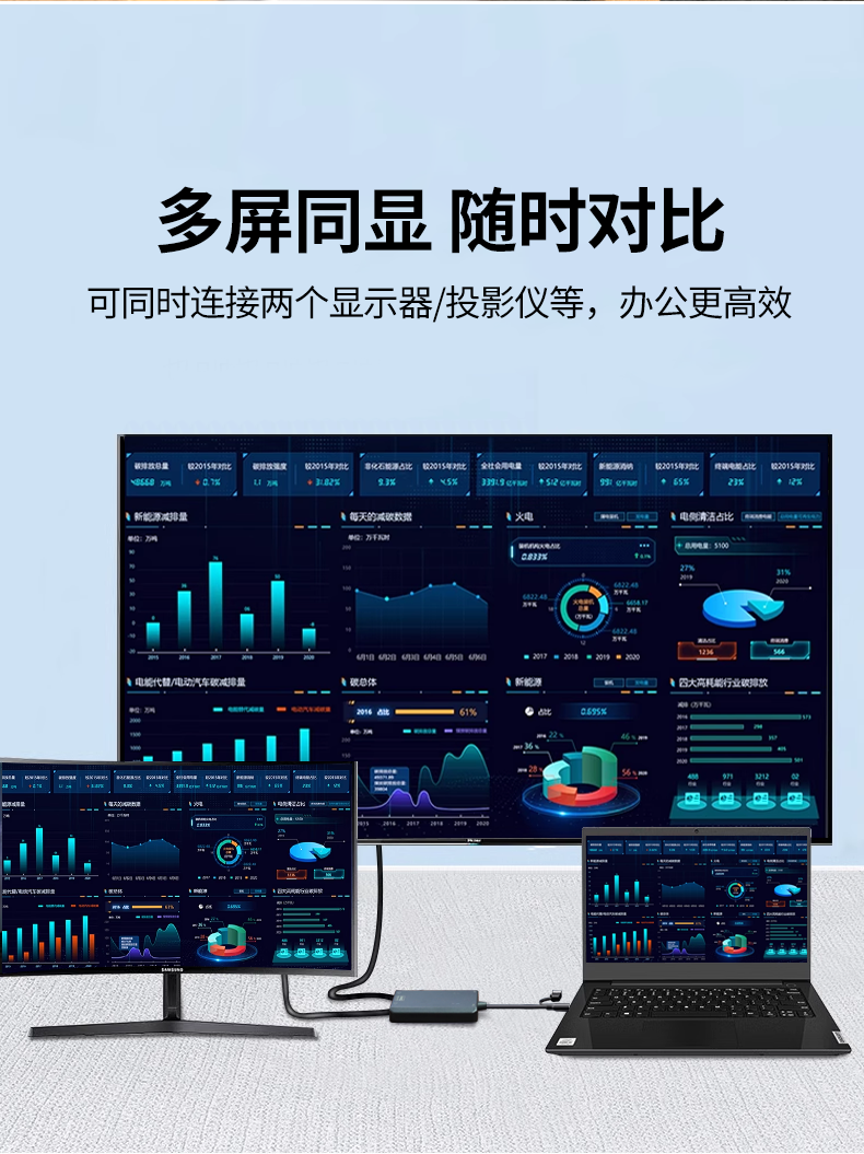 USB3.0转HDMI+HDMI适配器